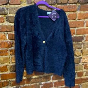 Fuzzy cardigan
